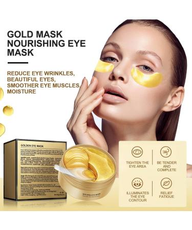 60 PCS Under Eye Patches - Brightening Collagen Eye Masks for Puffy Eyes & Dark Circles Reduces Wrinkles & Relieves Pressure - Buy Online on GoSupps.com