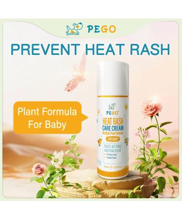 Heat Rash Care Cream for Babies | Prevents Prickly Heat, Sweat Rashes, Eczema & Skin Inflammation | Alleviating Discomfort for Babies Skin | 100ml/3.38oz (100ml/1pcs) - Buy Online on GoSupps.com