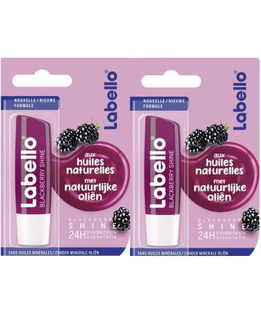 Labello Lip Balm Blackberry Shine 4.8 g 2 pieces - Buy Online on GoSupps.com