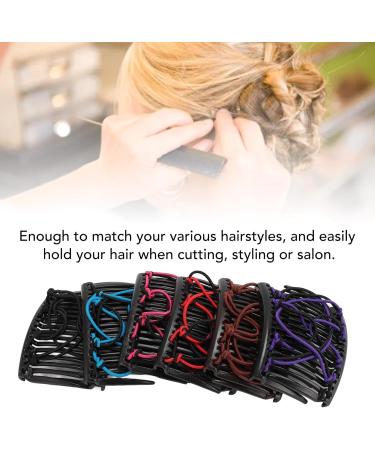 Hair Comb Clips Magic Set of 6 Stylish Adjustable Double Sided for Women with Smooth Teeth Suitable for Various Occasions - Buy Online on GoSupps.com