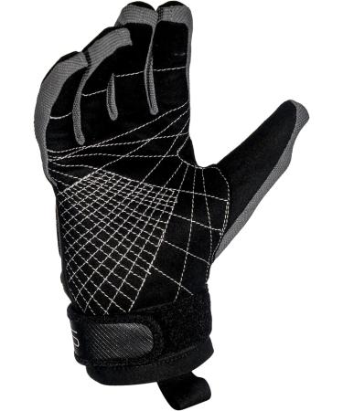 HO Sports Unisex Pro Grip Waterski Gloves - Black and Grey - X-Small - Buy Online on GoSupps.com