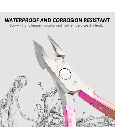 Professional Nail Skin Pliers & Shears - Stainless Steel Cutters for Excess Skin Removal - Pink Gradient Design - Buy Online on GoSupps.com