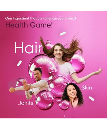 Triple Strength Hyaluronic Acid Supplement 600mg (500-700 KDA) - 120 Vegan Capsules - 4 Month Supply - Skin, Hair & Joint Support - Buy Online on GoSupps.com