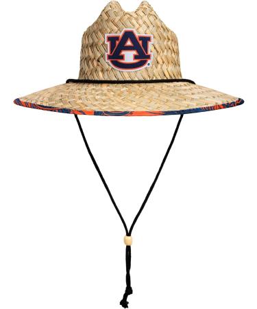 FOCO NCAA Auburn Tigers Floral Lifeguard Beach Straw Sun Hat - Official College Team Logo, One Size - Buy Online on GoSupps.com