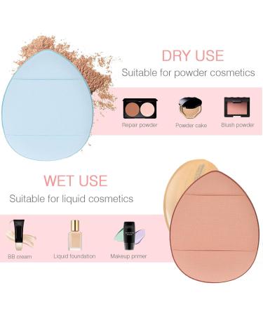 Baluue Finger Puff 3 Boxes Mini Makeup Puff For Foundation Concealer Eye Shadow Beauty Makeup Tools Mixed Color - Buy Online on GoSupps.com