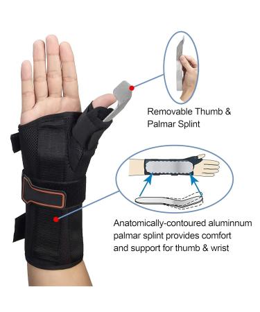 Buy Left Hand Medium Wrist Brace & Thumb Spica Splint for De Quervain's Tenosynovitis Tendonitis Carpal Tunnel & Arthritis - International Shipping Available - Buy Online on GoSupps.com