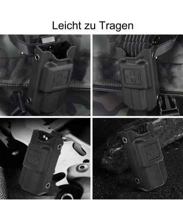 Feloyal Tactical Tourniquet Case - Portable EDC Organizer Bag for Outdoor Sports | Multifunction Military Accessories (Black) - Buy Online on GoSupps.com