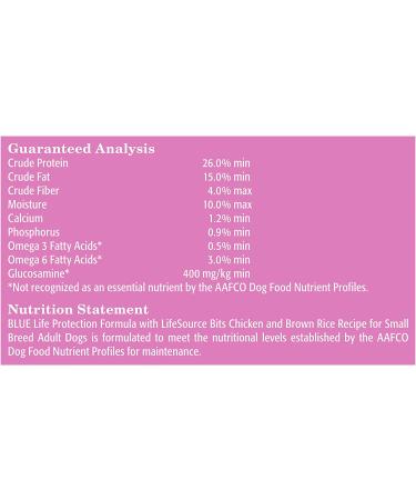 Blue Buffalo Life Protection Formula Small Breed Dry Dog Food - Natural & Nutritious Adult Formula - Buy Online on GoSupps.com