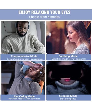 Eye Massage Device - Electric Visual Eye Massager with Warmth & Vibration for Swollen Dry Eyes | Improve Sleep | Perfect Gift for Men & Women - Buy Online on GoSupps.com