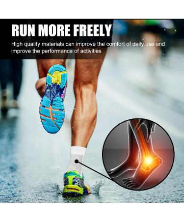 4 Pairs Neuropathy Socks Compression Socks for Women & Men Ankle Support Brace Plantar Fasciitis Socks for Sprained Ankle Pain Relief 2-4.5 White - Buy Online on GoSupps.com