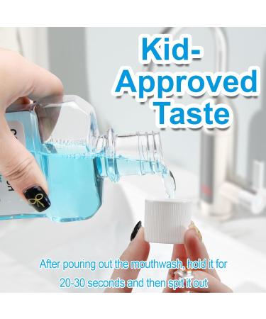 Fresh Breath Mouthwash ICY Mint Flavor Alcohol-Free Healthy Gums Mouthwash Clean (8.45 FLOZ Sweet Peach) Sweet Peach 8.45 Fl Oz (Pack of 1) - Buy Online on GoSupps.com