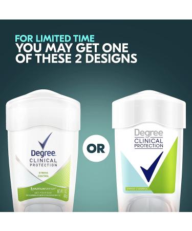 Degree Clinical Protection Antiperspirant Deodorant 72-Hour Sweat & Odor Control Stress for Women - Buy Online on GoSupps.com