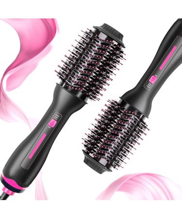 Lanboo 3 in 1 Hair Dryer Brush Hot Air Brush with Adjustable Temperature - Hot Brush for Hair Styling Short Hair Medium & Long Hair - Women Hair Volumizer & Hot Air Styler