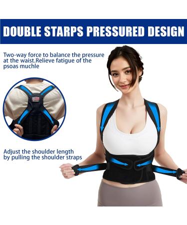 Posture Corrector for Men & Women - Adjustable Back Brace for Pain Relief & Enhanced Lumbar Support - breathable Upper & Lower Back Straightener - Medium Size - Buy Online on GoSupps.com
