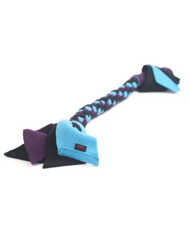 DogDirect London DOG TOY PUPPY TOYS TUG Toy FLEECE Round DOG ROPE TOY PUPPY PLAY TUGGER DOG TRAINING TUGS SOFT and FLEXIBLE TUG ROPES HAND MADE (Small Blue) SOS3 Small Blue