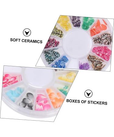 Beavorty 56 Boxes Soft Pottery Polymer Clay Patch Lovely DIY Patch Flower Clay Nail Art Manicure Decor Nail Decoration Nail Jewels Nail Accessories Decorative Clay Patch Boxed Assorted 3d - Buy Online on GoSupps.com
