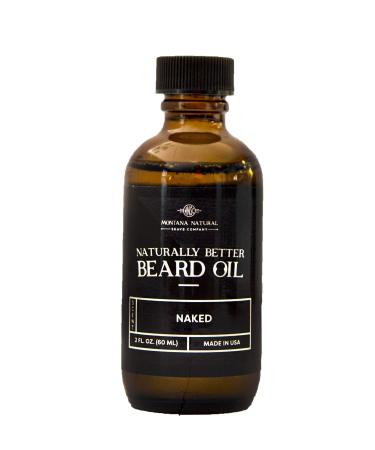 MNSC Naked (Light Lime) Naturally Better Beard Oil & Conditioner - Softens Smooths & Strengthens Beard Growth Hypoallergenic All-Natural Plant-Derived Made in USA