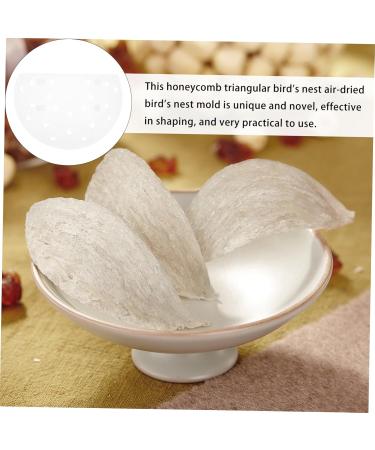 COHEALI 6pcs Bird's Nest Shaper Honeycomb Mold DIY Cubilose Molds Triangle Cubilose Shaping Mold Non Stick White 9X6X4.5CM - Buy Online on GoSupps.com