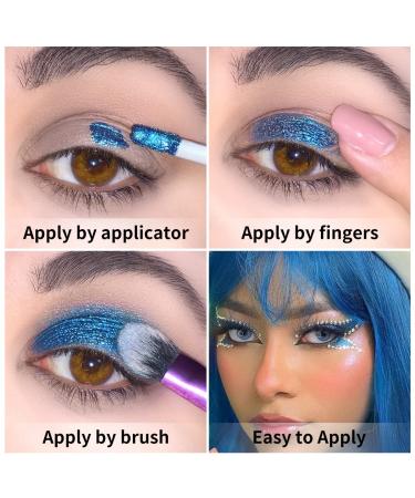 Oulac Shine Silver Metallic Liquid Eyeshadow | Glitter Eyeliner Shimmer Eye Makeup Vegan & Cruelty-Free - Buy Online on GoSupps.com