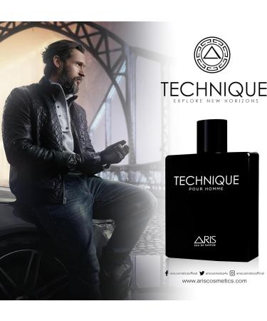 ARIS Technique Eau de Parfum Spray - Long-Lasting Sandalwood Fragrance Powerful & Fresh Woody Perfume for Men - Perfect Ideal Gift for Him - Eau de Parfum Men - Masculine Cologne - 100ml - Buy Online on GoSupps.com