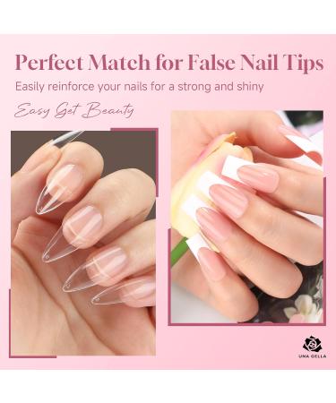 UNA GELLA Solid Nail Glue - Strong Adhesive for Press On Nails 15g Hard Gel for Acrylic Extensions - UV Curing Required | Fast International Shipping - Buy Online on GoSupps.com