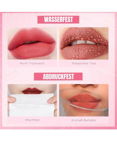 EONFAVE Lipstick waterproof long lasting matte quick drying tinted lip gloss lightweight and soft highly pigmented fruit flavor lip stain for lips and cheeks - Buy Online on GoSupps.com