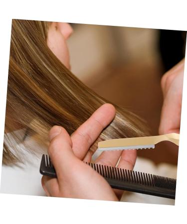 Buy Minkissy Thinning Hair Razor Set | Rustproof Steel Hair Styling Tool | 18x2cm Golden Manual Cutter for Salons - International Shipping Available - Buy Online on GoSupps.com