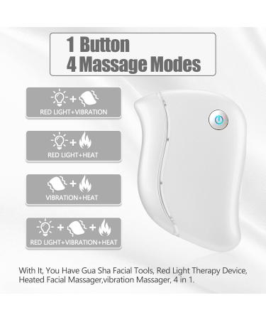 Aikertec 4-in-1 Electric Gua Sha Tool - Multi-Function Face Massager for Deep Treatment Double Chin and Skin Awakening - Buy Online on GoSupps.com