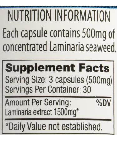 Seaweed Modifilan Capsules 90 Count - Pack of 2 | Natural Thyroid Support - Buy Online on GoSupps.com