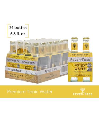 Fever-Tree Premium Indian Tonic Water 163.2 Fl Oz & 6.8 Fl Oz (Pack of 24) - Authentic Mixer for Cocktails & Drinks - Buy Online on GoSupps.com