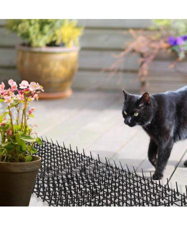 Cat Scat Spike Mat Pet Deterrent Spikes Prickle Mat with 8 Garden Staples for Garden Porch Home - Stop Dog Digging/Keep Cat Away (Size:79" x 12") - Buy Online on GoSupps.com