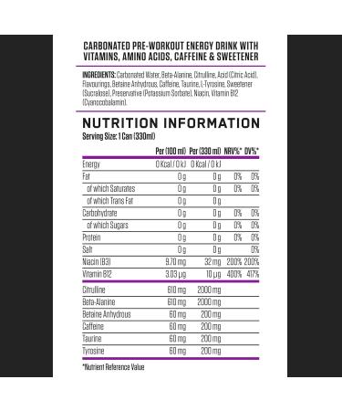  Applied Nutrition Applied Nutrition ABE Pre Workout Cans - ABE Pre-Workout Drinks Energy & Performance Sugar Free Caffeine (Pack of 12 Cans x 330 ml) - Buy Online on GoSupps.com