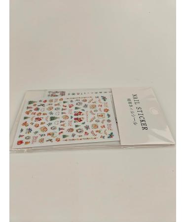 12 Sheets Christmas Nail Art Stickers Kalolary 3D Self-Adhesive Nail Stickers Decals Nail Art Tips Stencil for Women Girls Nail Art Design - Buy Online on GoSupps.com