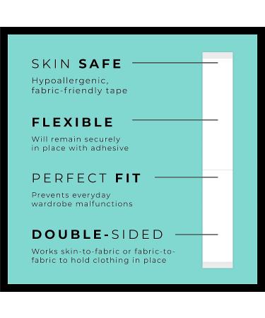 70 Brands Double Sided Clothing & Body Tape - Strong Adhesive for Secure Fashion Fixes - Buy Online on GoSupps.com