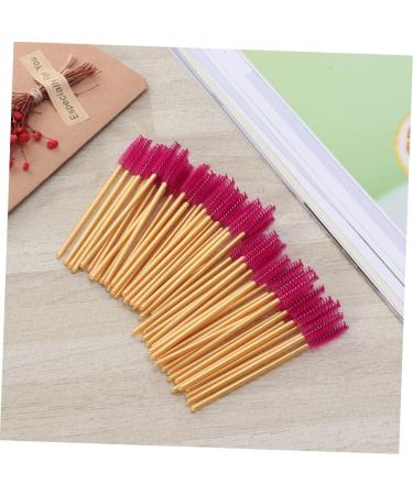 FOMIYES 50 Pcs Colorful Mascara Colored Mascara Mascaras Makeup Eyelash Brush Applicator Suite Make up 50 Pcs Rose - Buy Online on GoSupps.com