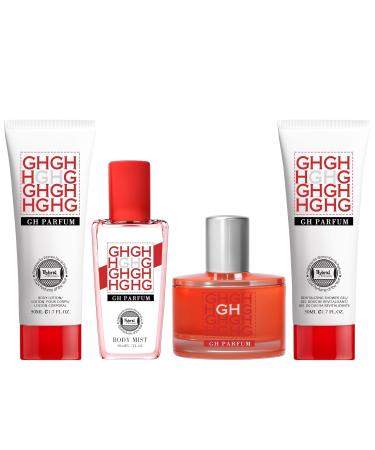HyBrid & Company Gh Parfum 4Pcs Gift Set For Women 50ml-Perfume&50ml-Mist&50ml-Bodylotion&50ml-Shower Gel - Buy Online on GoSupps.com