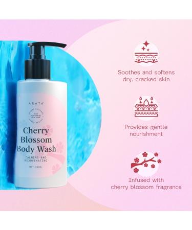 Body Wash with Cherry Blossom | Vegan & Cruelty-Free Calming Cleanser | Gentle Daily Wash for Men & Women | 300ml - Buy Online on GoSupps.com