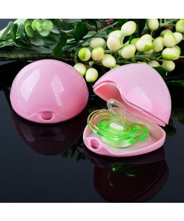 Xthuge Pacifier Box Set - BPA-Free Pacifier Case Holder & Clip Travel Accessories - 6 Pieces in Pink - Buy Online on GoSupps.com