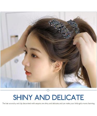 EXCEART 1 Set Hair Bands Hair Ties Hair Clips Hair Barrettes Hair Accessories Sequin Hair Scrunchies Elastic Hairband Women Scrunchies Elastic Ponytail Holders Girl Women's Metal - Buy Online on GoSupps.com