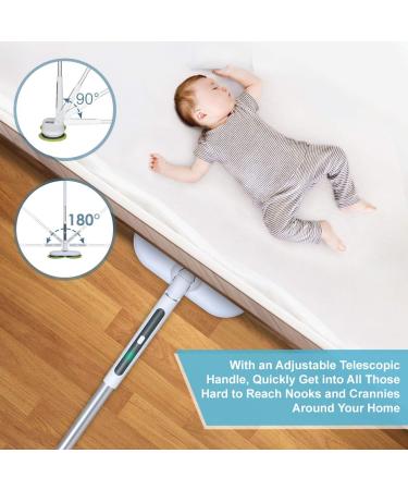 OGORI Cordless Electric Spin Mop | Rechargeable Dual Scrubber Cleaner | For Hardwood, Tile, Vinyl & Laminate Floors | 4 Reusable Pads - Buy Online on GoSupps.com
