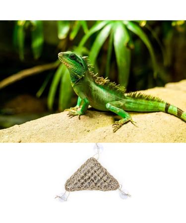 MEISH Reptile Hammock Bearded Dragon Hammock Reptile Lounger Seagrass Hammock with Sucker for Chameleon Lizards Gecko - Buy Online on GoSupps.com