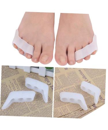 5 Pair Silicone Bunion Spacer Separators for Men and Women - White Toe Stretchers for Bunions Gasket Thumb - Healeved Stretcher - Buy Online on GoSupps.com