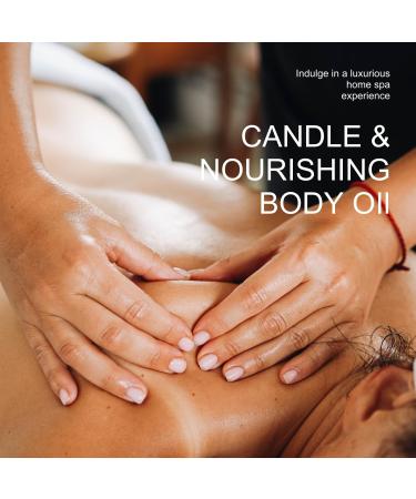 Massage Candle - Lavender - Soy & Hemp Seed Oil Body Oil - Relaxation Spa Candle - 1.77OZ - International Shipping Available - Buy Online on GoSupps.com