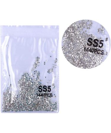 FEIlei 1440Pcs Crystal Flat Back Round Shape Rhinestones Mixed Nail Gems Gemstones Kits - Buy Online on GoSupps.com
