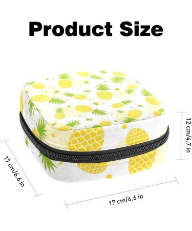 Storage Bags for Women - Pineapple Patterns for Bandages & Menstrual Cups | Perfect for Teens & Girls - Buy Online on GoSupps.com