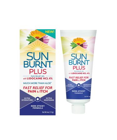 Sunburnt Plus After-Sun Gel with Lidocaine, 4 Ounce