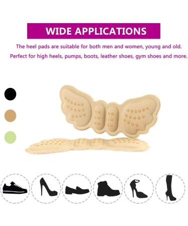 3 Pairs Upgraded Heel Cushion Inserts - Anti-Slip Grips & Comfortable Liners for Loose Shoes | Best High Heel Protectors for Women - Buy Online on GoSupps.com