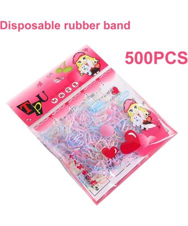 10 pieces of floral headbands and 500 jelly-colored rubber bands colored girl headbands floral pattern headbands pink headbands suitable for most young girls. - Buy Online on GoSupps.com