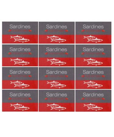 Set of 12 tomato sardines - Morocco - preserved 125 g