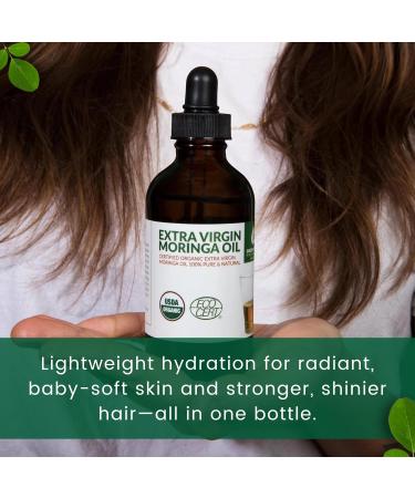 Organic Moringa & Jojoba Oil Bundle 100% Pure Cold Pressed Extra Virgin Food Grade Oils for Face Hair & Body Deep Moisturizing Anti-Aging & Nourishing Skin Care Duo (2 x 4oz Bottles) - Buy Online on GoSupps.com